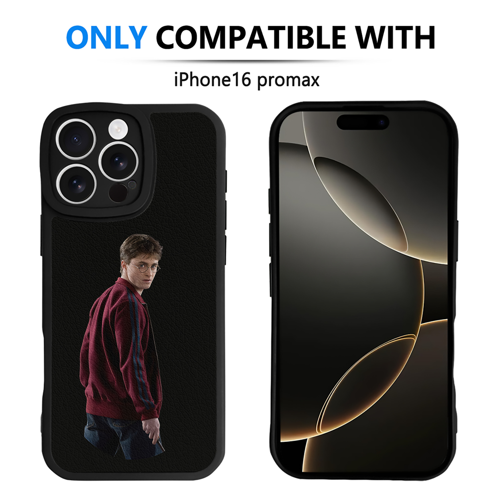 （画像用） Harry Potter ハリー・ポッターシリーズ 【iPhone 16シリーズ対応】シリコンスマホケース（レザー調） 材質：シリコン